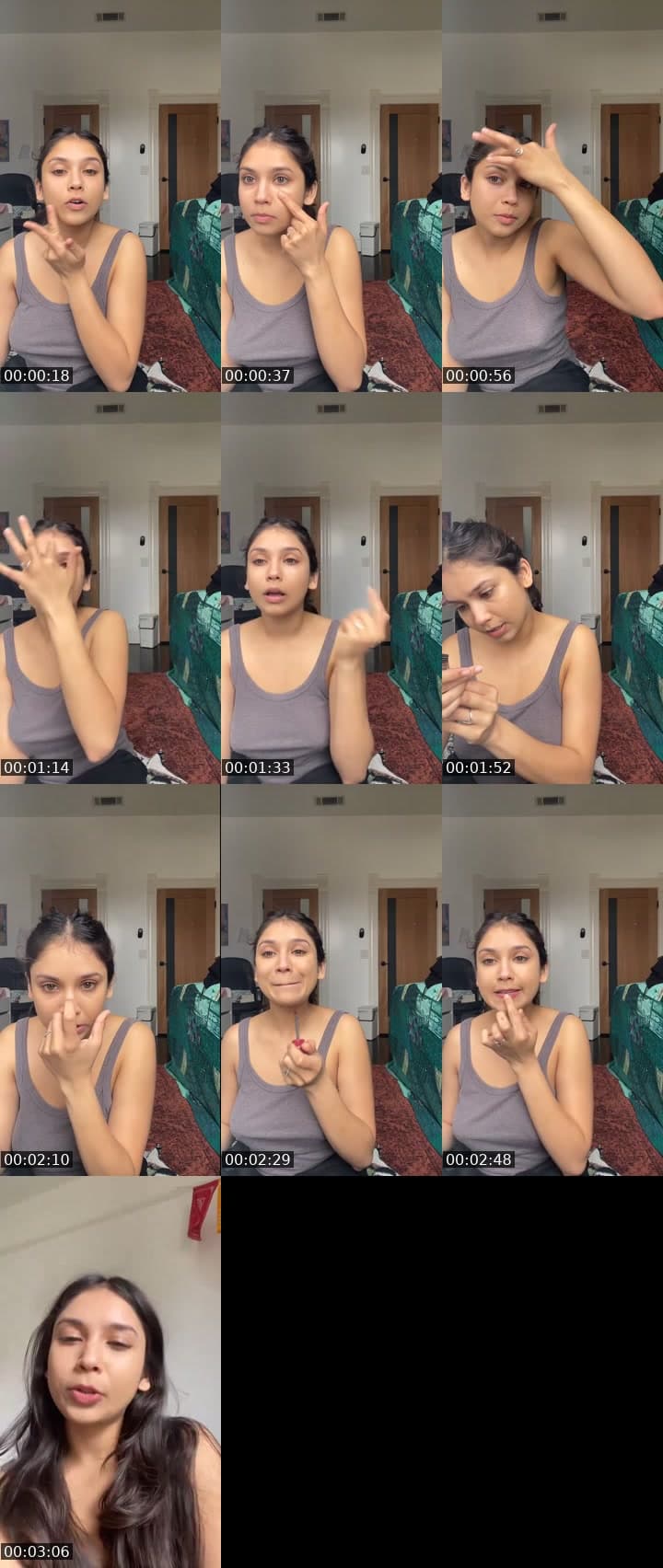 Makeup time for an audition!