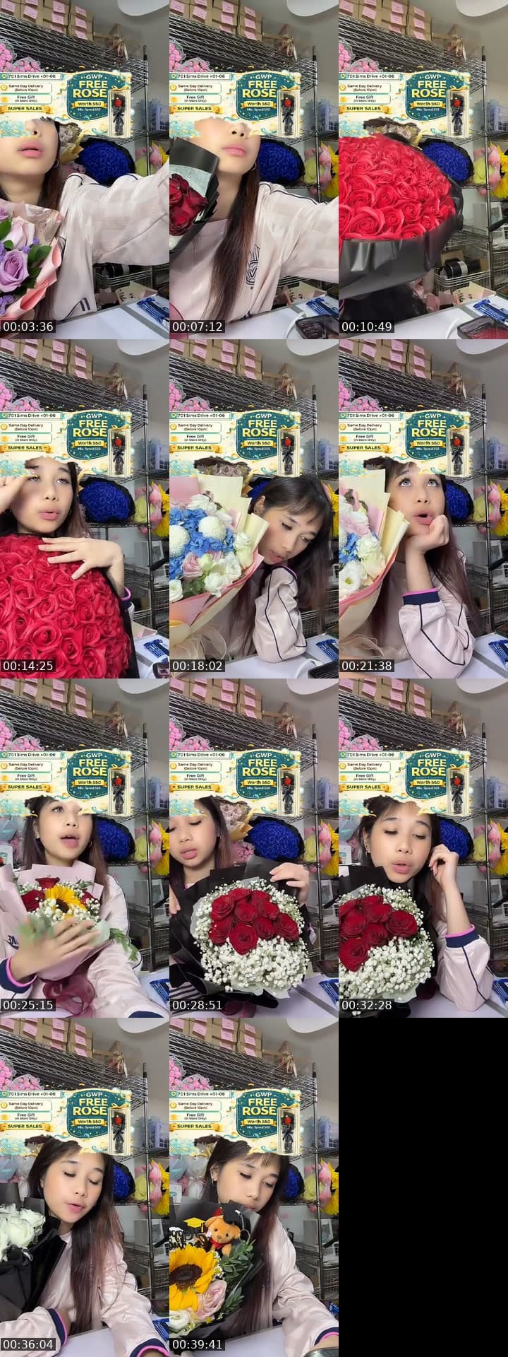 @flowershopsg TikTok live stream