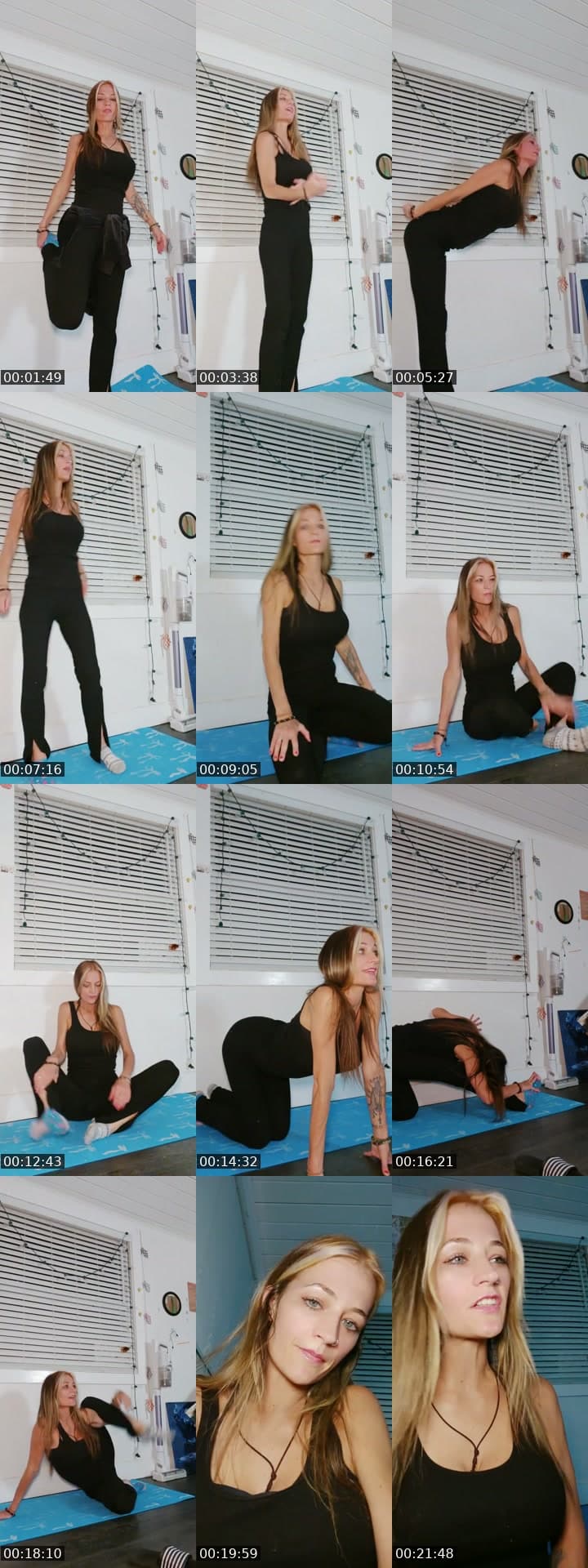 live yoga! and positive talk :)