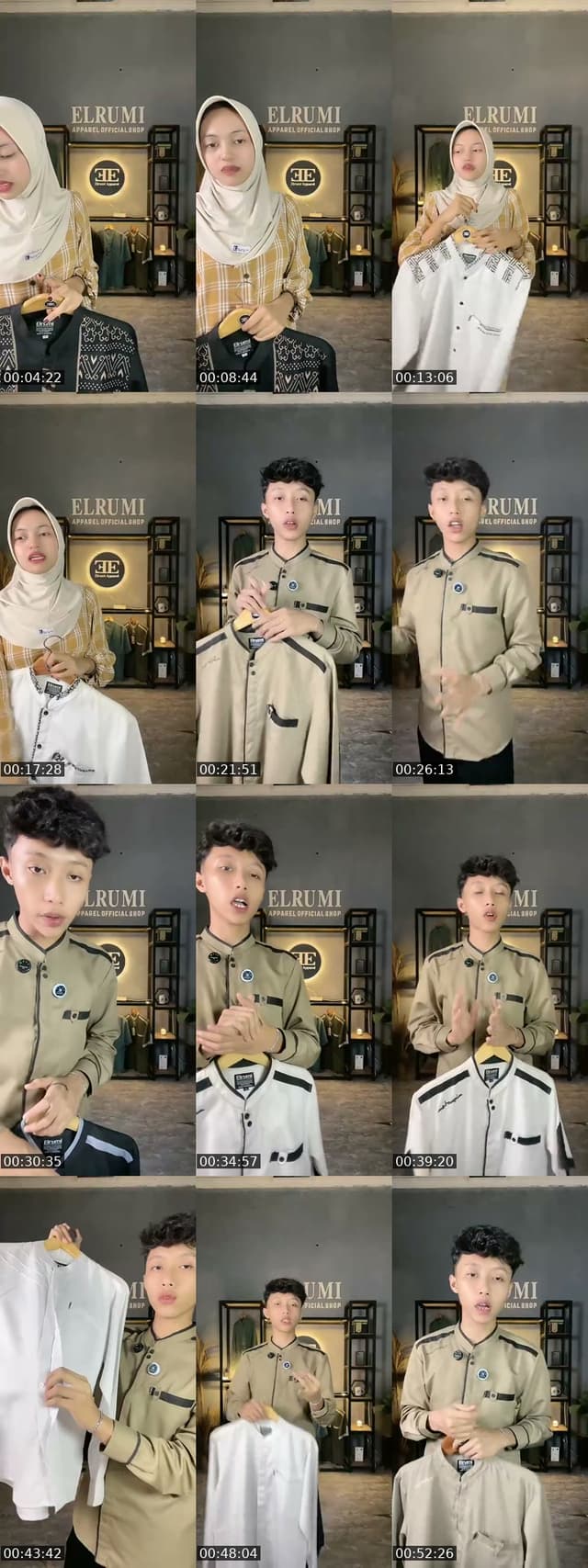 Indonesia TikTok live: Promo baju koko pria by @elrumi_apparel_official