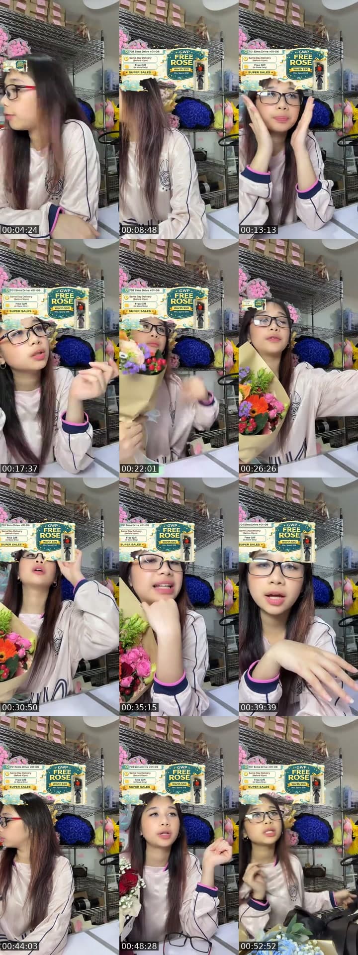 @flowershopsg TikTok live stream