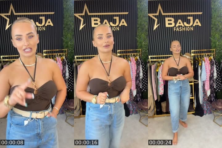 @bajafashionshop TikTok live stream