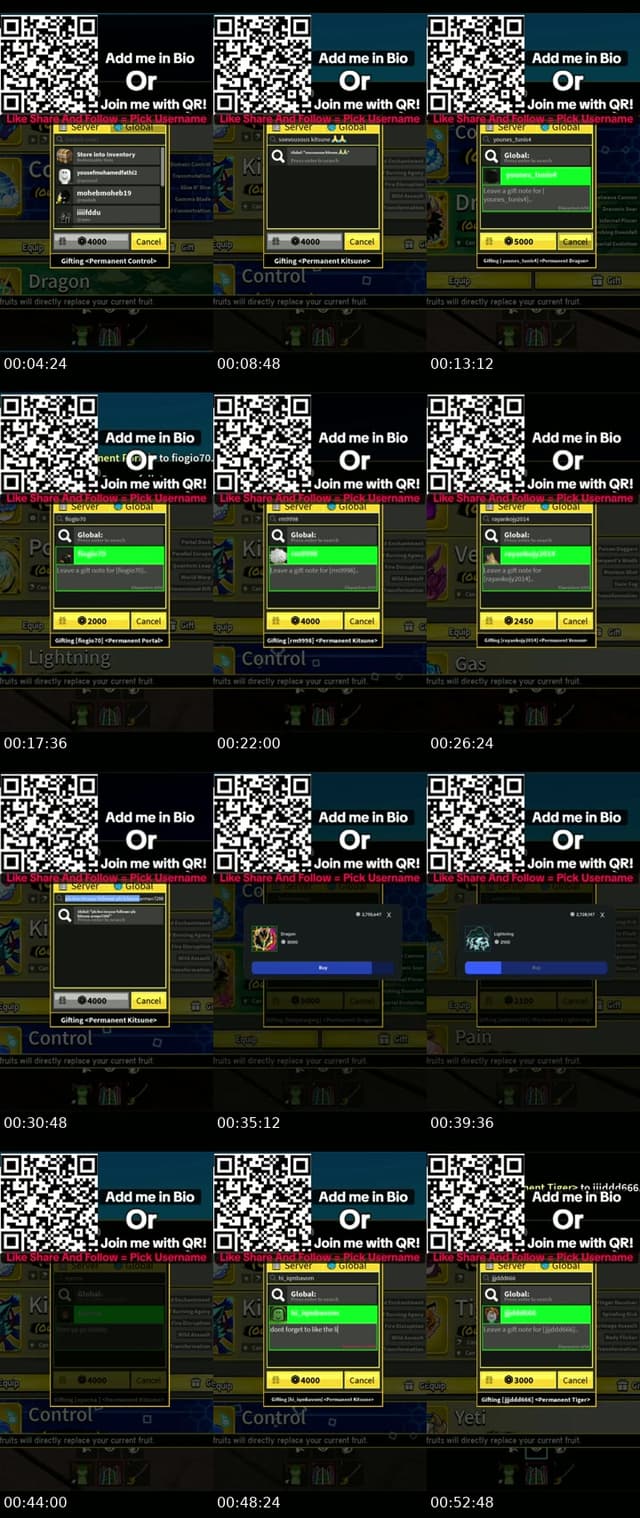 Past TikTok live: Blox Fruit LIVE! by @gamer_bot04