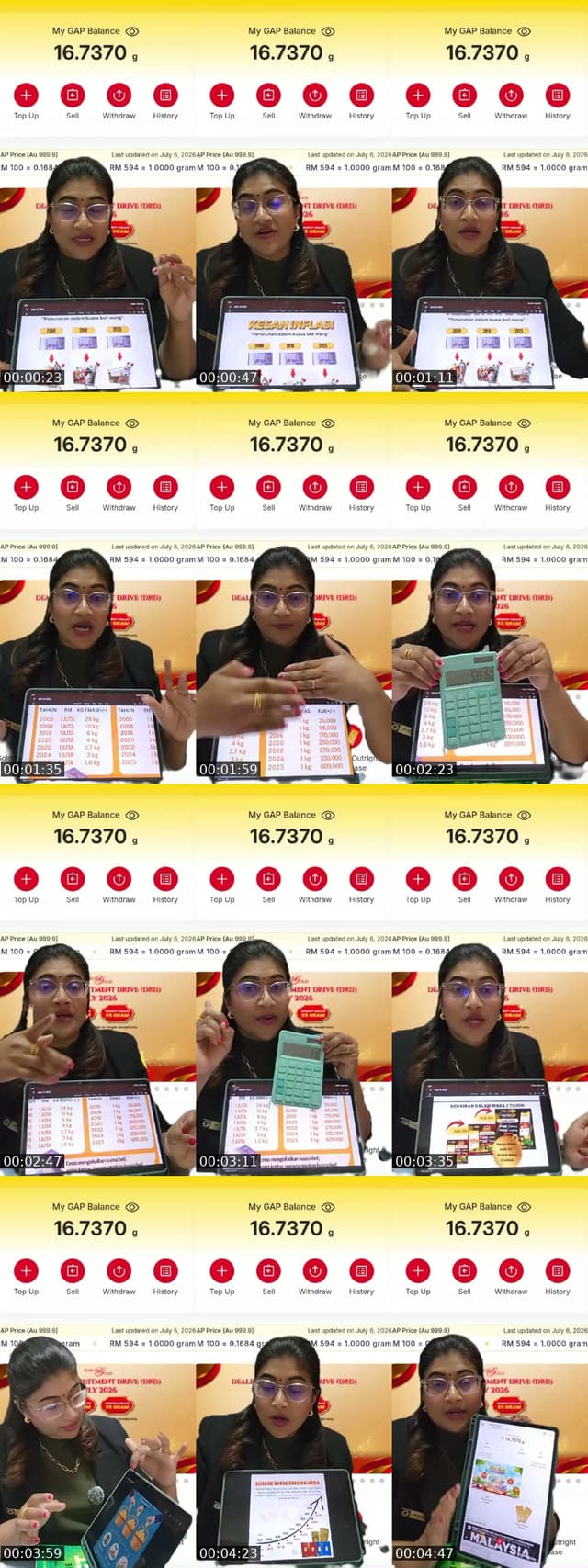 TikTok live: Cara Kumpul Gram Emas - RM100 by @dryuvaranipg