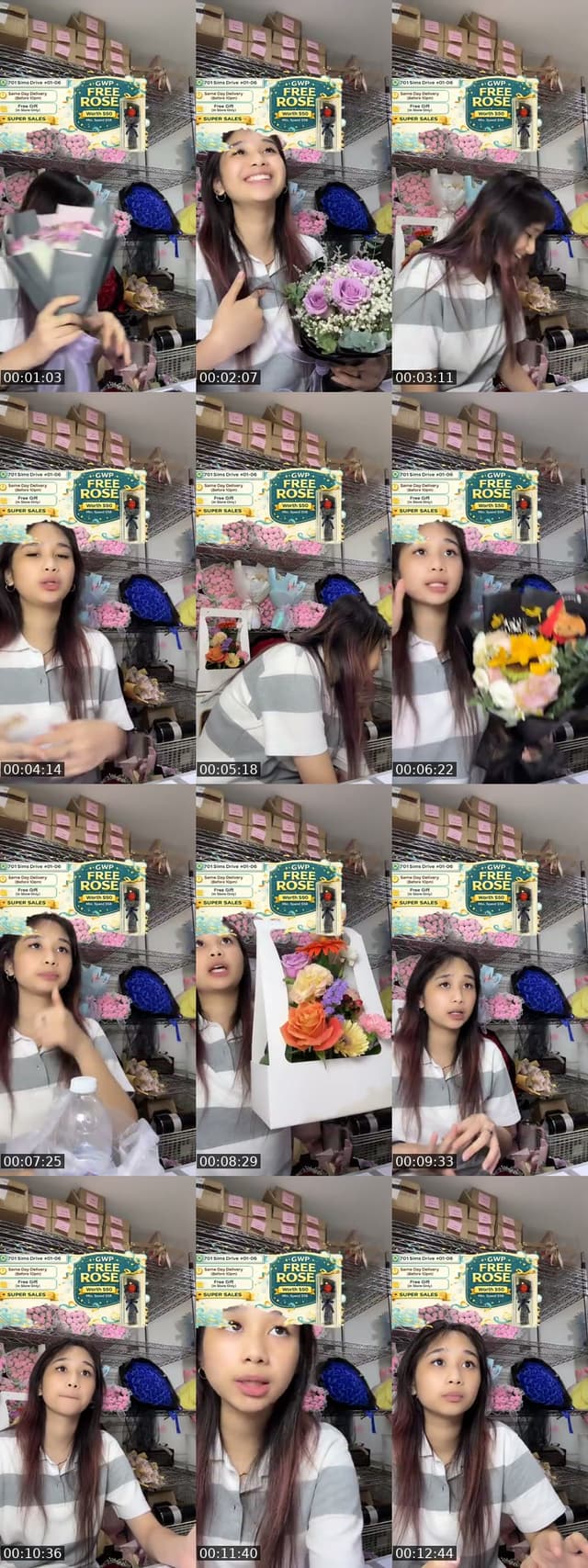 @flowershopsg TikTok live