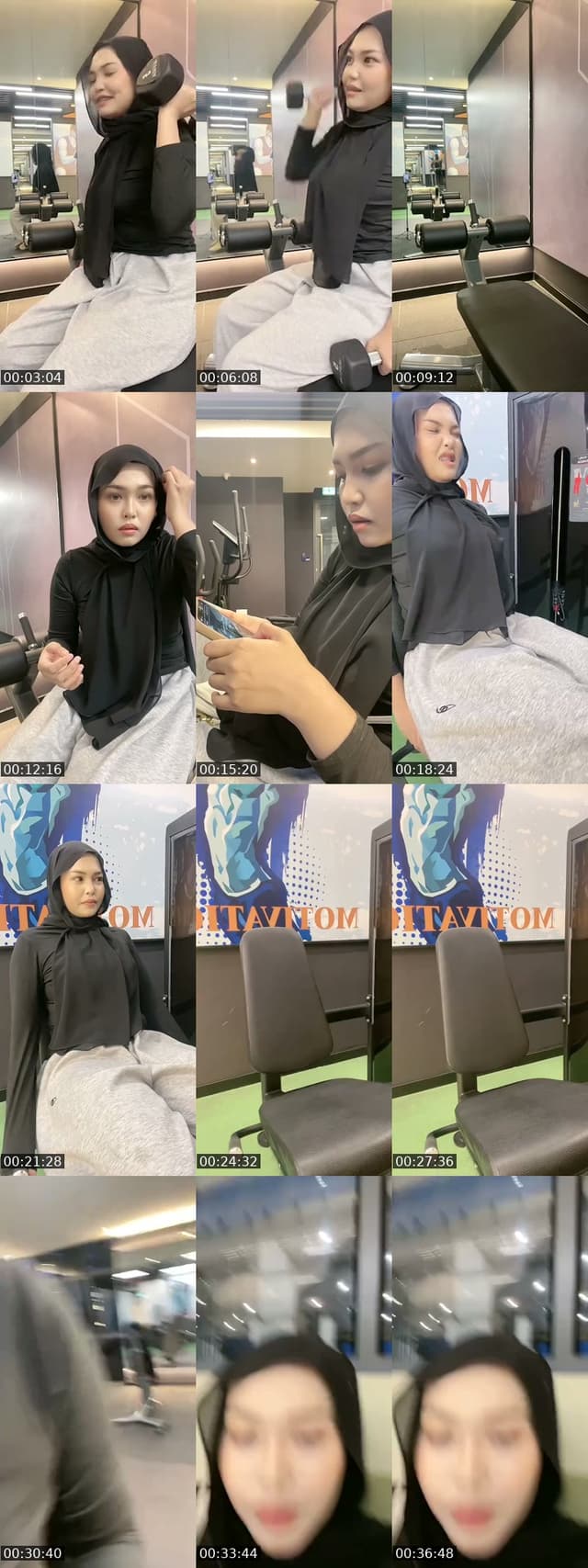 TikTok live: gym by @aqishzara