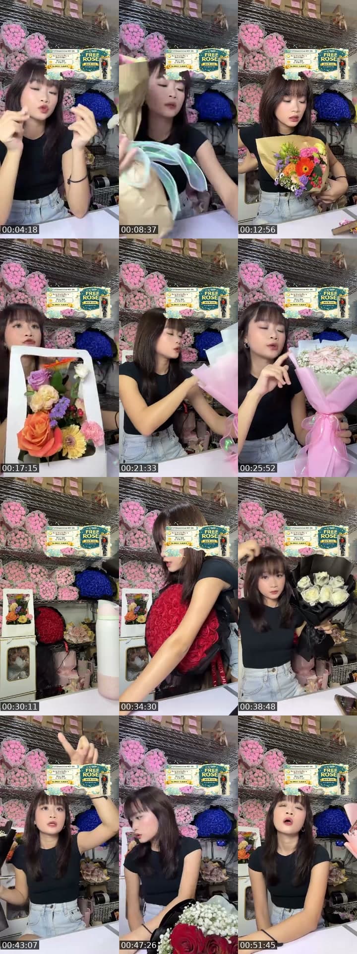 @flowershopsg TikTok live stream