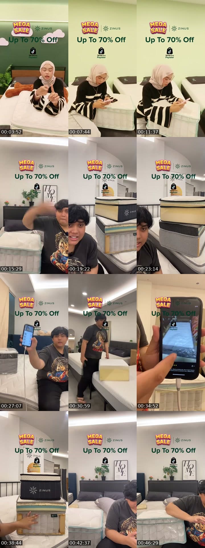 @zinus.my TikTok live stream