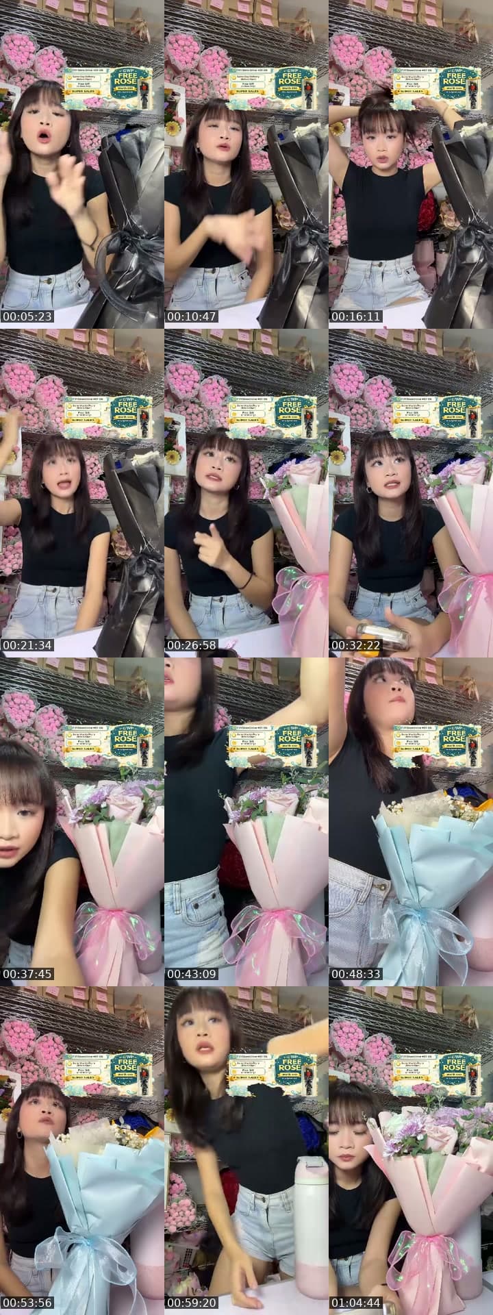 @flowershopsg TikTok live stream