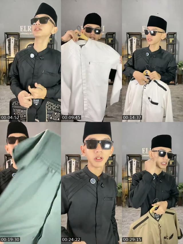 TikTok live: Promo baju koko pria by @elrumi_apparel_official