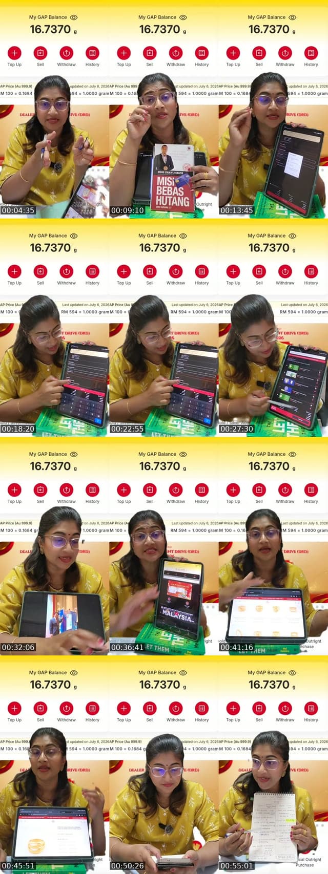 TikTok live: Cara Kumpul Gram Emas - RM100 by @dryuvaranipg