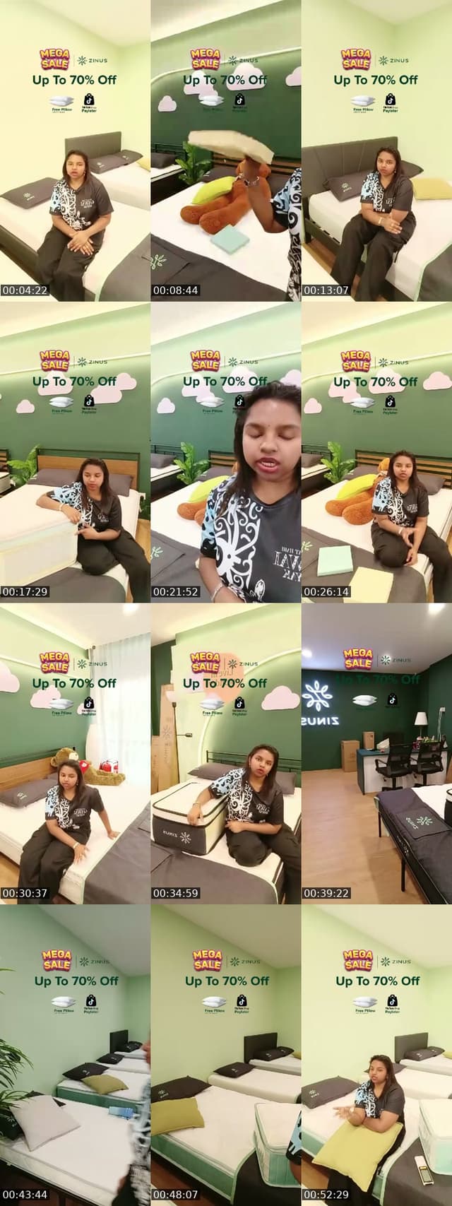 TikTok live: MEGA SALES !! DEVI NADH by @zinus.my
