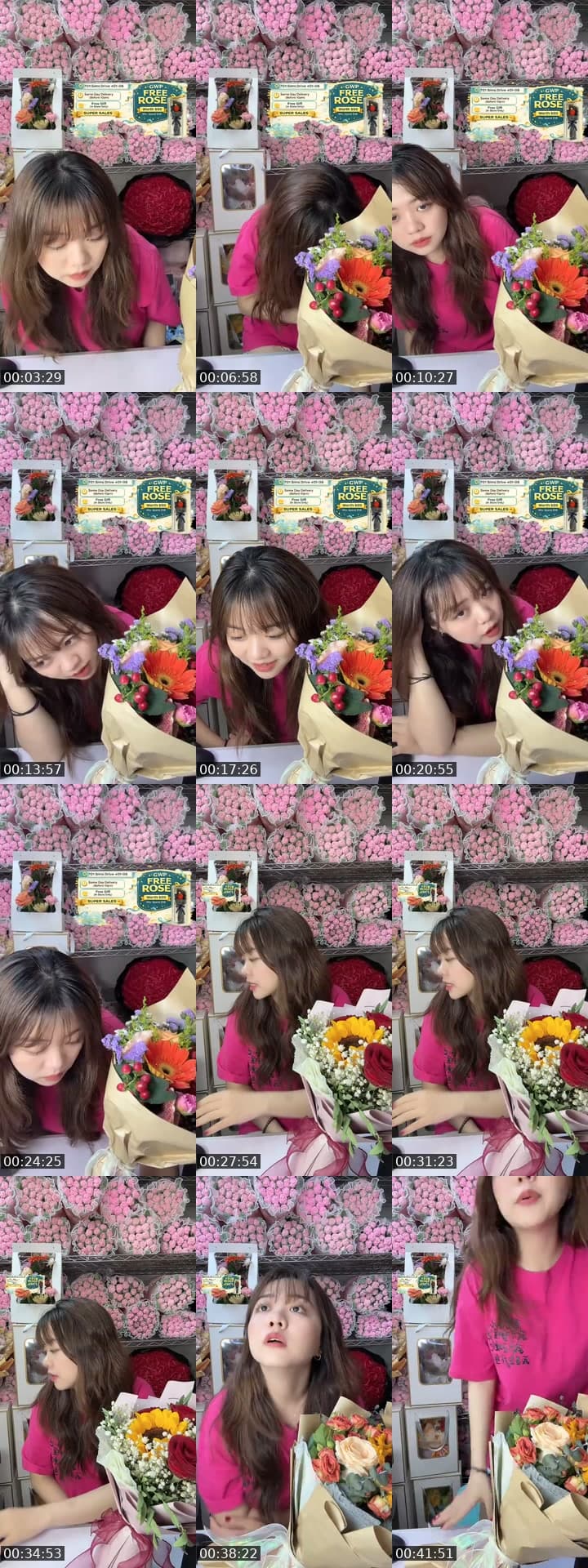 @flowershopsg TikTok live stream