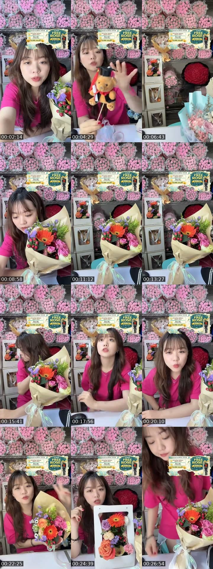 @flowershopsg TikTok live stream
