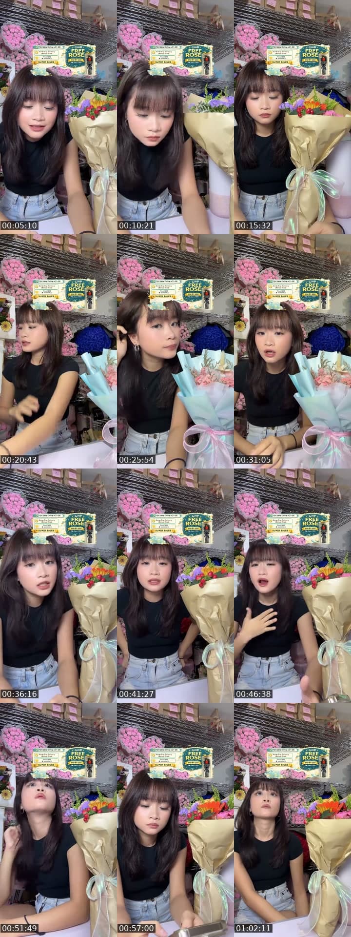 @flowershopsg TikTok live stream