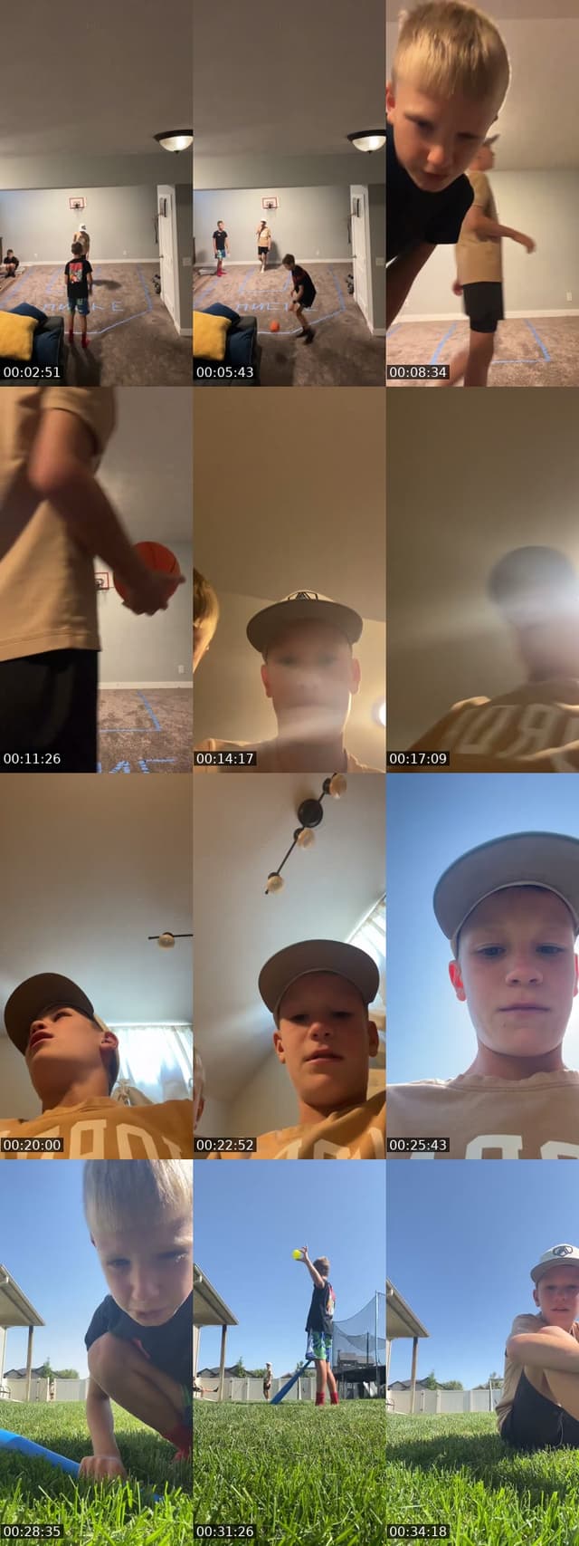 Playing basement basketball  - @zachh108