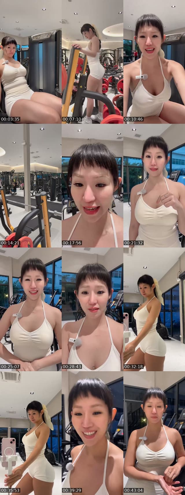 Gym 🤍🤍 - @nan.niiiiiiiiii