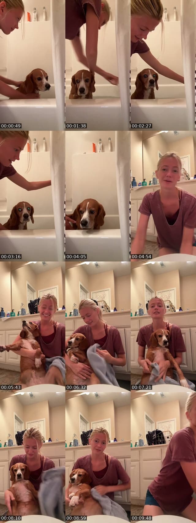 Washing a sweet dog - @theefangbarbie