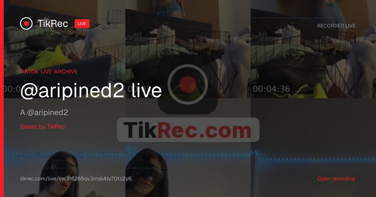 @aripined2 TikTok Live · 2026-09-08 00:06 UTC | TikRec