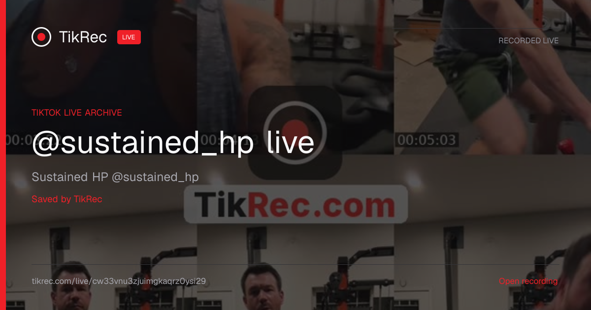@sustained_hp TikTok Live · 2026-09-09 04:22 UTC | TikRec