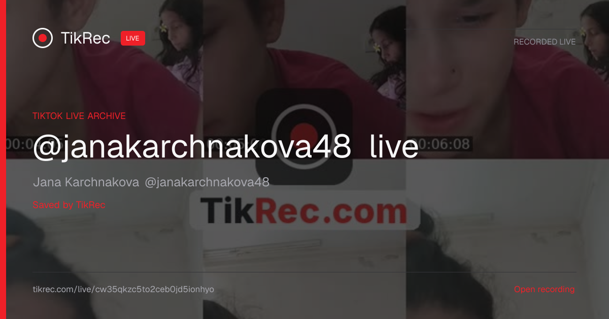 @janakarchnakova48 TikTok Live · 2026-09-10 11:35 UTC | TikRec
