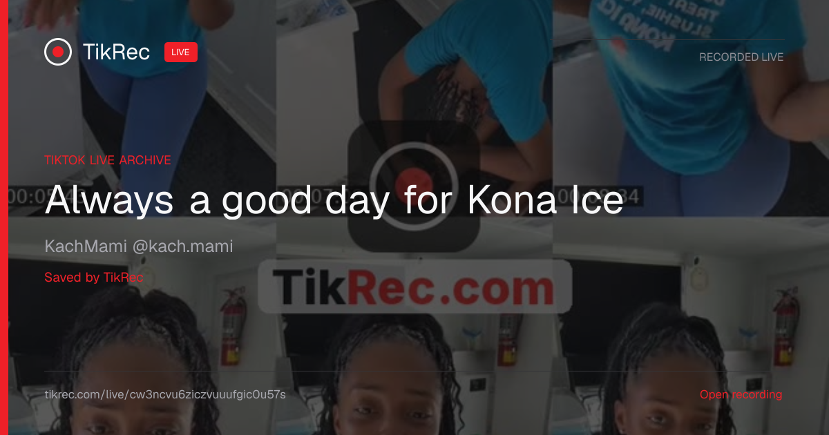@kach.mami TikTok Live · 2026-08-28 14:52 UTC | TikRec