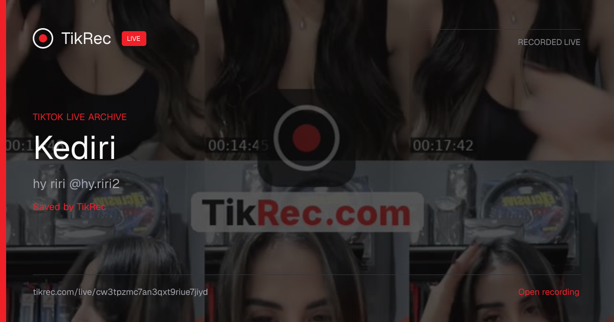 @hy.riri2 TikTok Live · 2026-09-02 01:45 UTC | TikRec