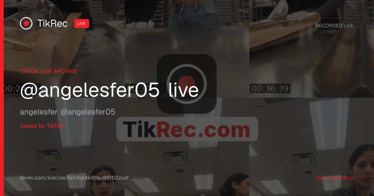 @angelesfer05 TikTok Live · 2026-09-04 00:28 UTC | TikRec