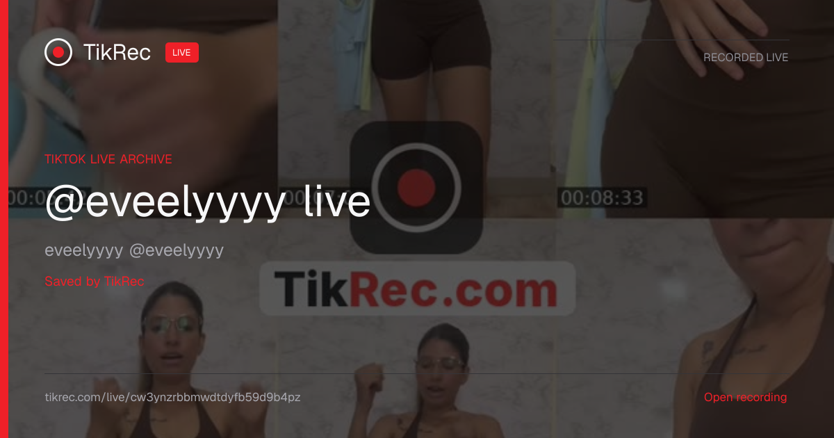 @eveelyyyy TikTok Live · 2026-09-05 12:48 UTC | TikRec