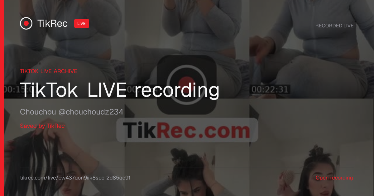@chouchoudz234 TikTok Live · 2026-10-04 14:39 UTC | TikRec