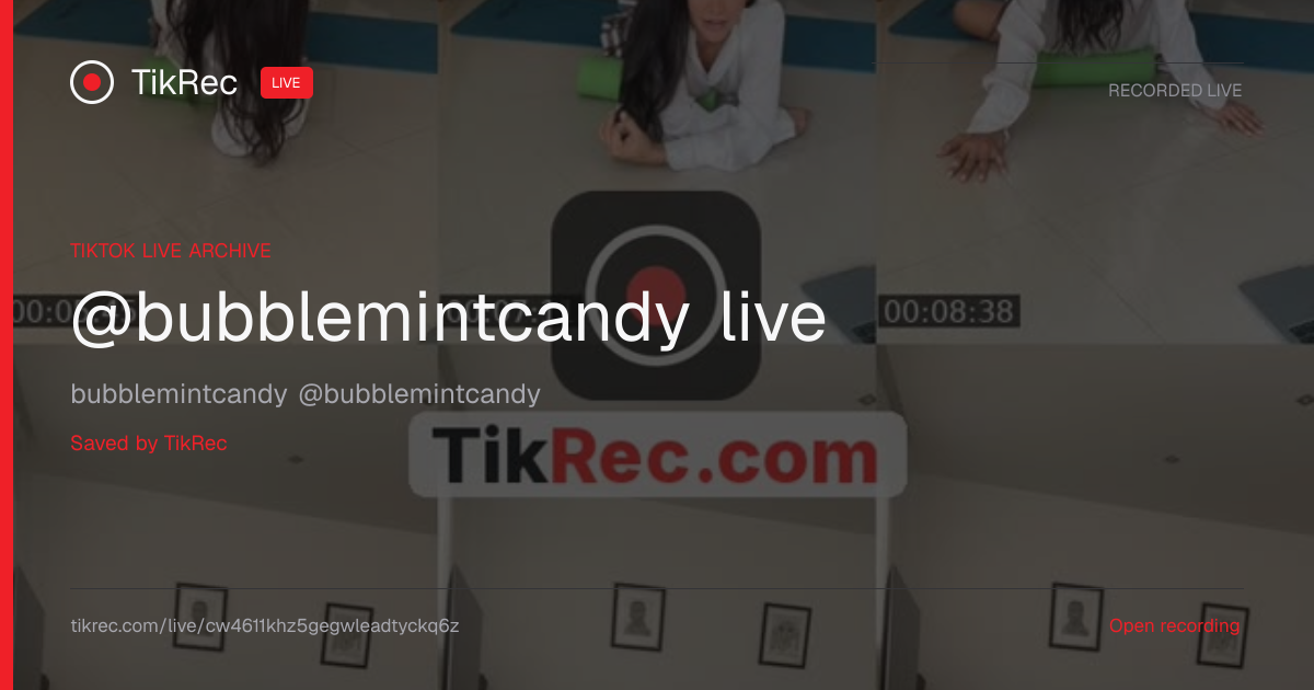 @bubblemintcandy TikTok Live · 2026-10-06 14:23 UTC | TikRec