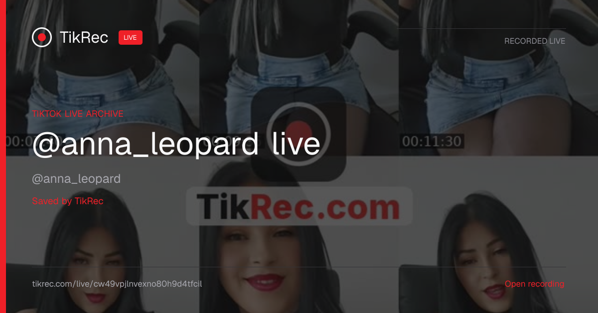 @anna_leopard TikTok Live · 2026-10-08 13:49 UTC | TikRec