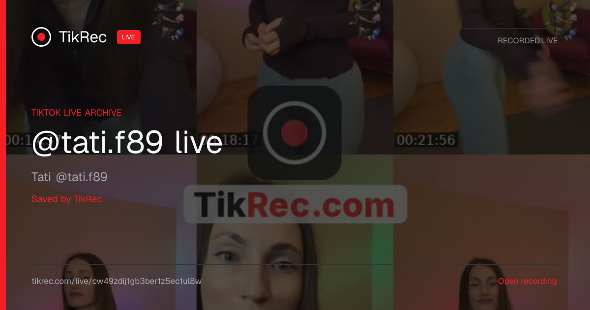 @tati.f89 TikTok Live · 2026-10-08 15:32 UTC | TikRec