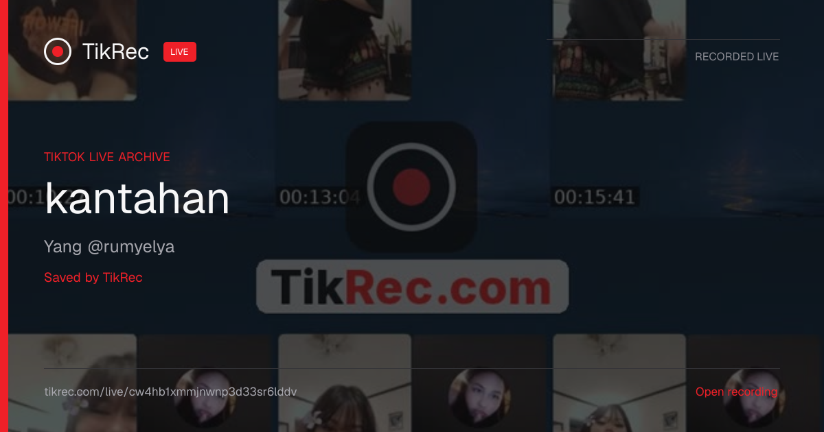 @rumyelya TikTok Live · 2026-09-18 14:21 UTC | TikRec