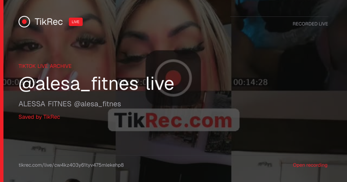 @alesa_fitnes TikTok Live · 2026-09-21 03:59 UTC | TikRec