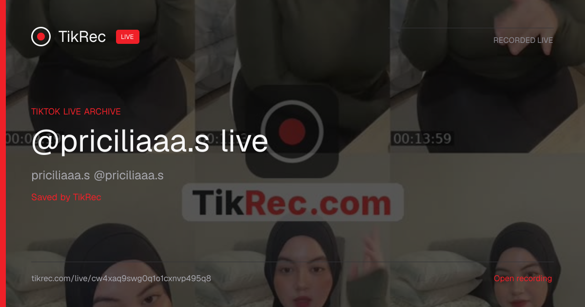 @priciliaaa.s TikTok Live · 2026-09-29 18:29 UTC | TikRec