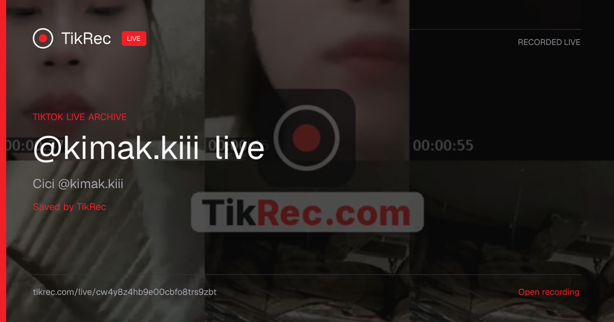 @kimak.kiii TikTok Live · 2026-10-01 03:16 UTC | TikRec