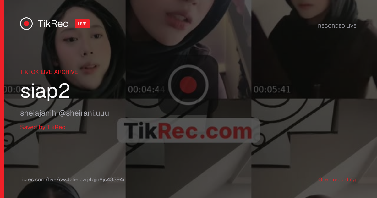 @sheirani.uuu TikTok Live · 2026-10-01 12:50 UTC | TikRec