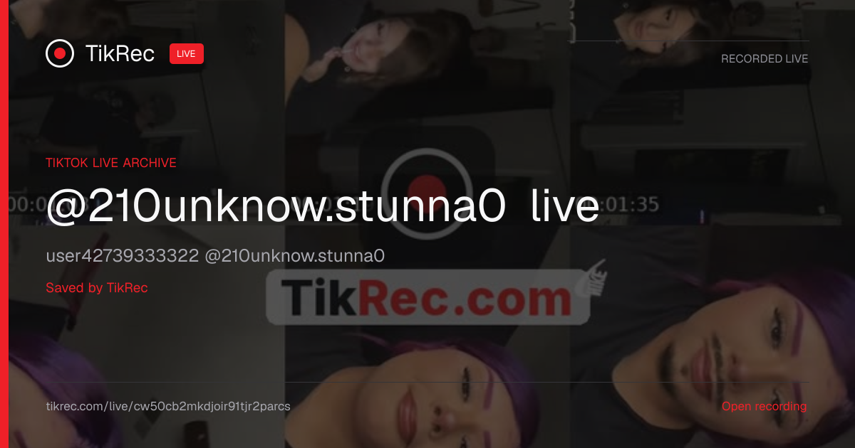 @210unknow.stunna0 TikTok Live · 2026-10-27 02:17 UTC | TikRec