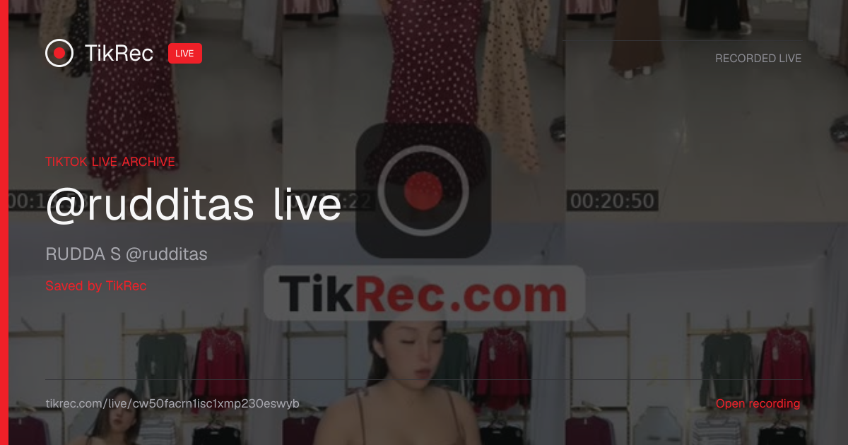 @rudditas TikTok Live · 2026-10-27 03:39 UTC | TikRec