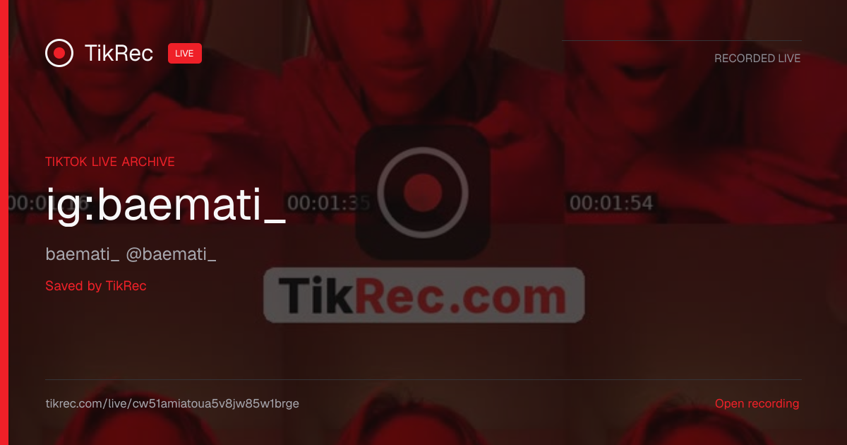 @baemati_ TikTok Live · 2026-10-27 18:16 UTC | TikRec