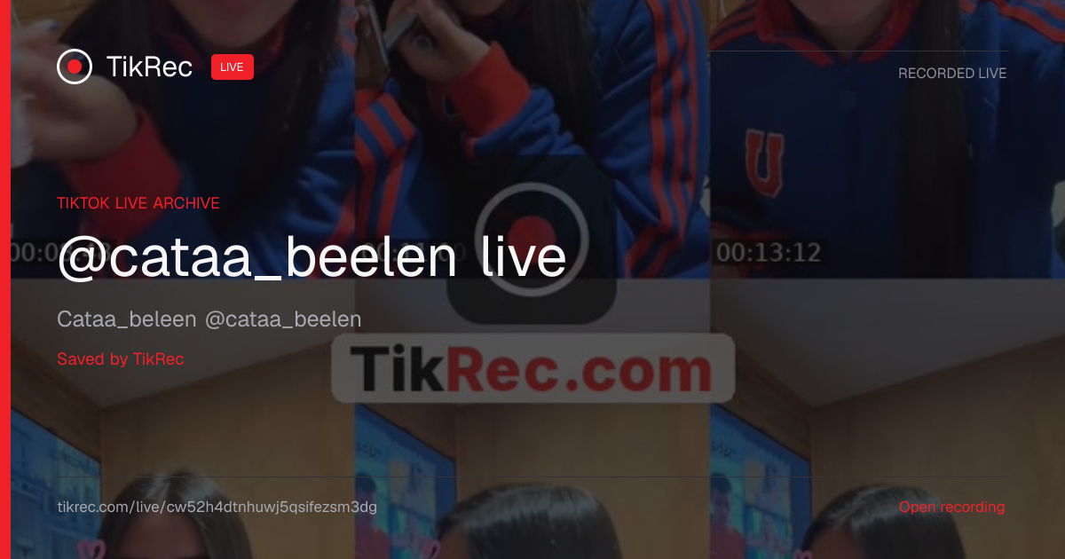 @cataa_beelen TikTok Live · 2026-10-28 14:34 UTC | TikRec