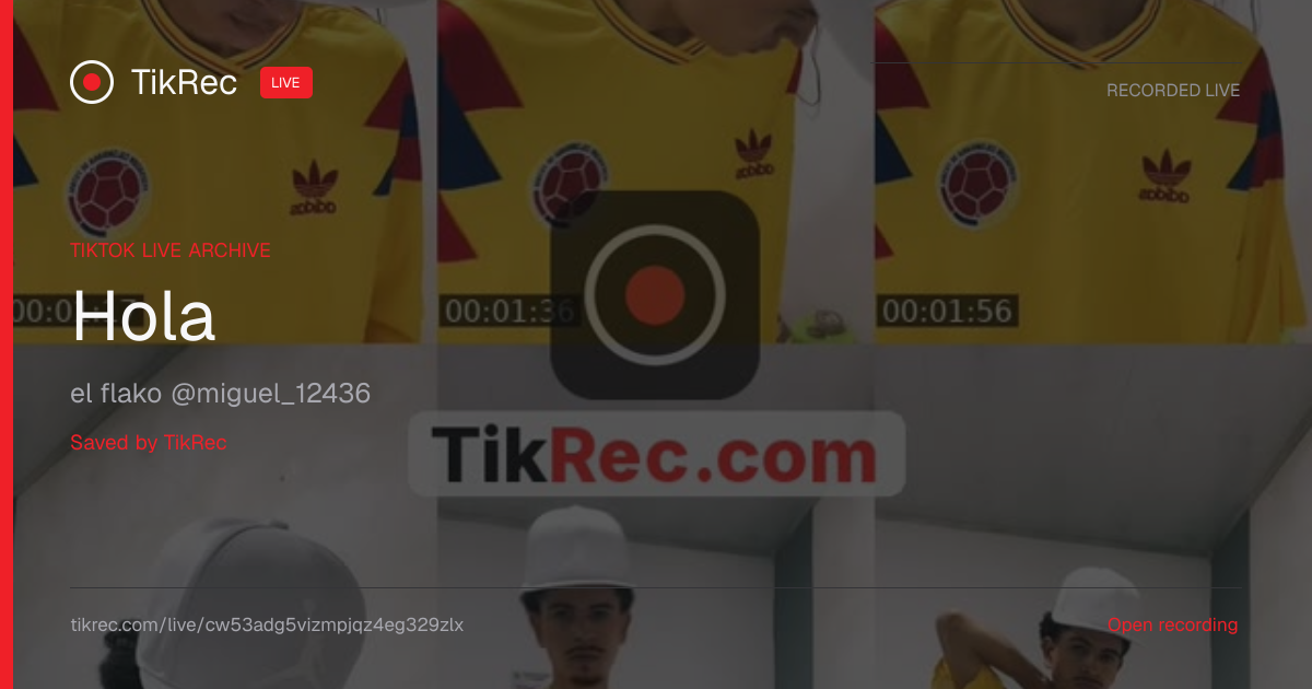 @miguel_12436 TikTok Live · 2026-10-29 03:45 UTC | TikRec