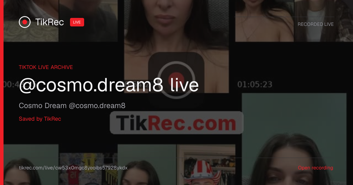 @cosmo.dream8 TikTok Live · 2026-10-29 14:47 UTC | TikRec