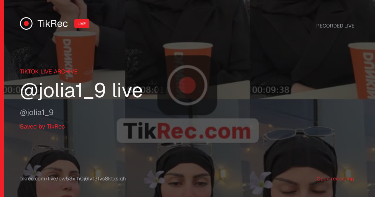 @jolia1_9 TikTok Live · 2026-10-29 14:30 UTC | TikRec