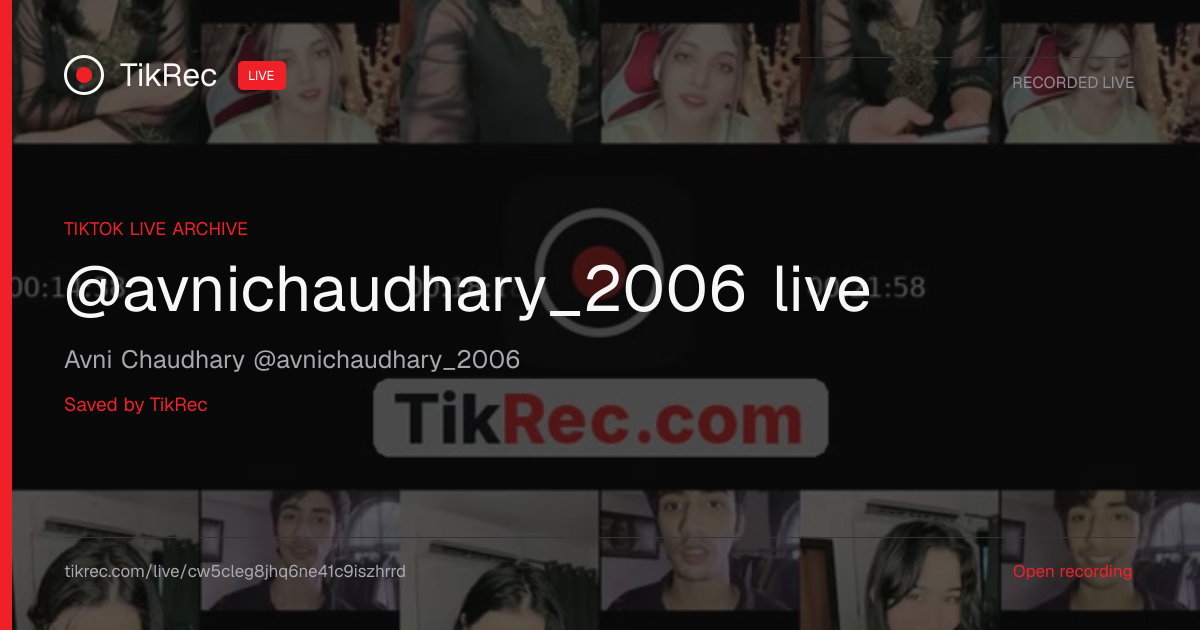 @avnichaudhary_2006 TikTok Live · 2026-10-10 11:24 UTC | TikRec