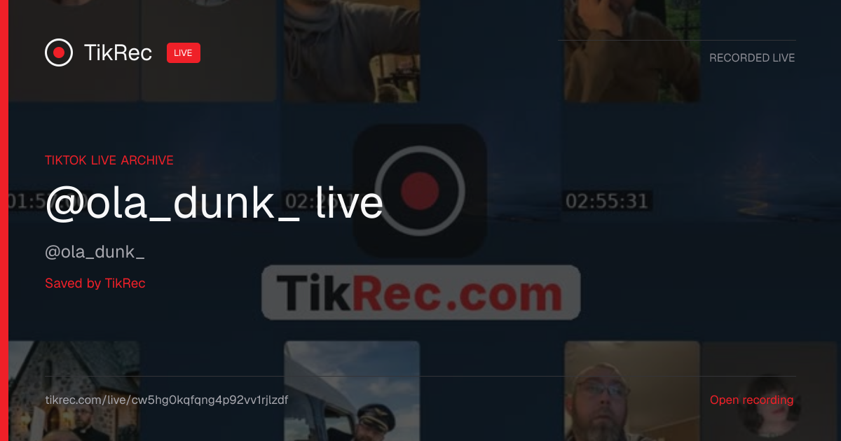 @ola_dunk_ TikTok Live · 2026-10-13 21:20 UTC | TikRec