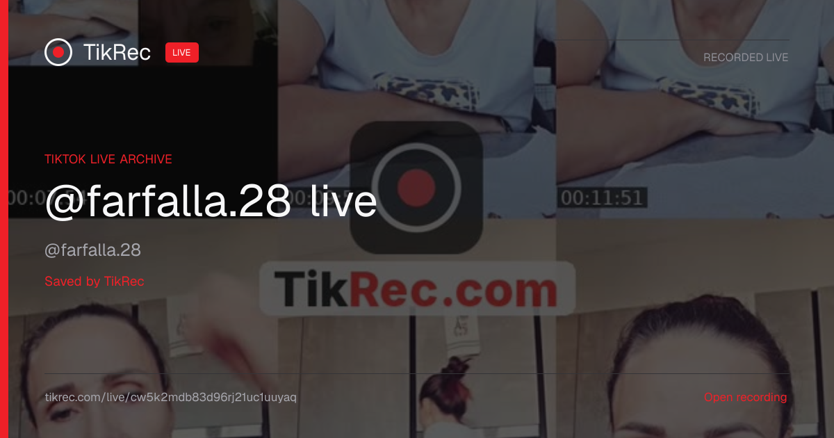 @farfalla.28 TikTok Live · 2026-10-16 09:48 UTC | TikRec