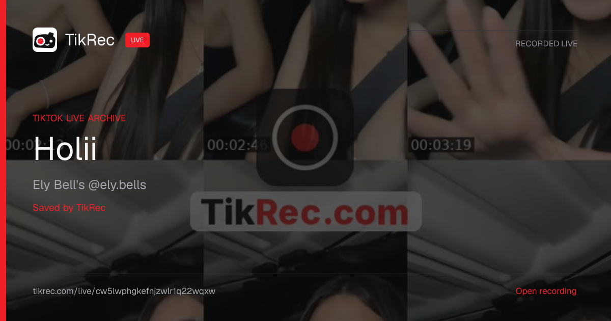 @ely.bells TikTok Live · 2026-10-16 23:50 UTC | TikRec