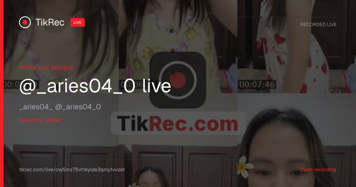 @_aries04_0 TikTok Live · 2026-10-17 18:17 UTC | TikRec